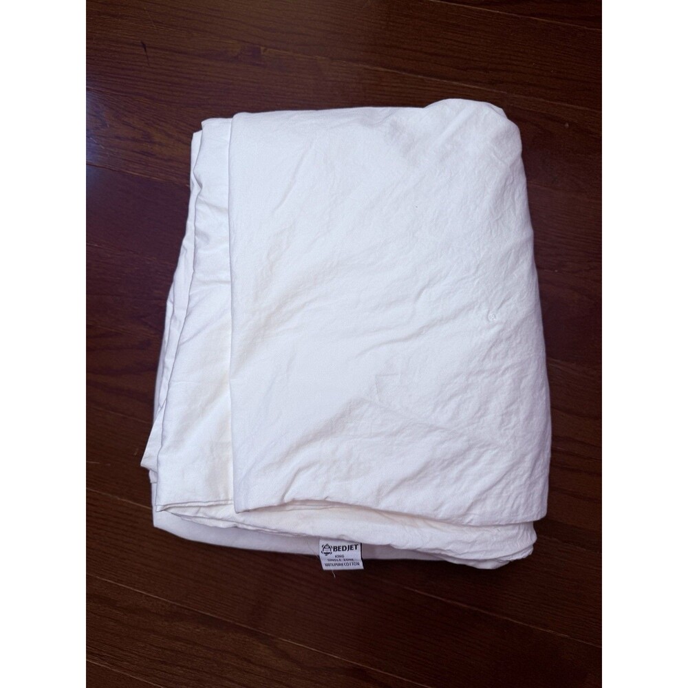 BedJet Cloud Sheet King Single Zone 100% Pure Cotton White Replacement Sheet